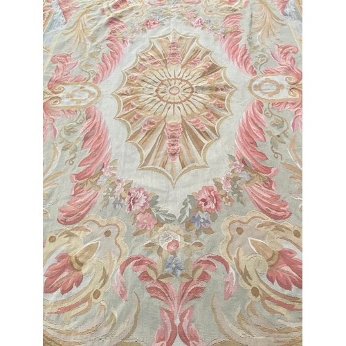 107 - AUBUSSON SAVONNERIE DESIGN CARPET, 272cm x 180cm.