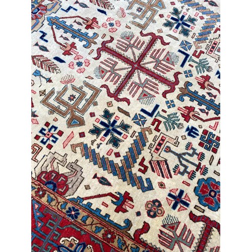 109 - QUM RUG, Persian, 210cm x 135cm.