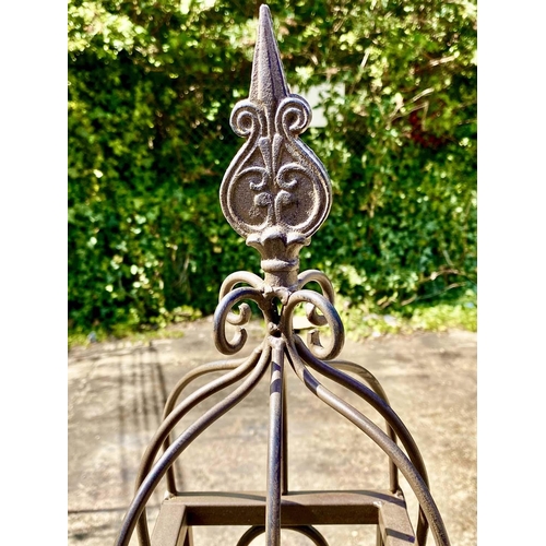 500 - ARCHITECTURAL GARDEN GATE, Regency style, 136cm x 144cm x 28cm.