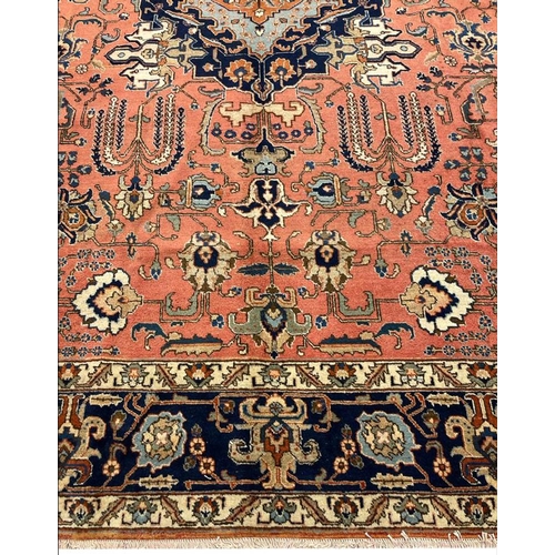 83 - ANTIQUE PERSIAN TABRIZ CARPET, 360cm x 280cm.