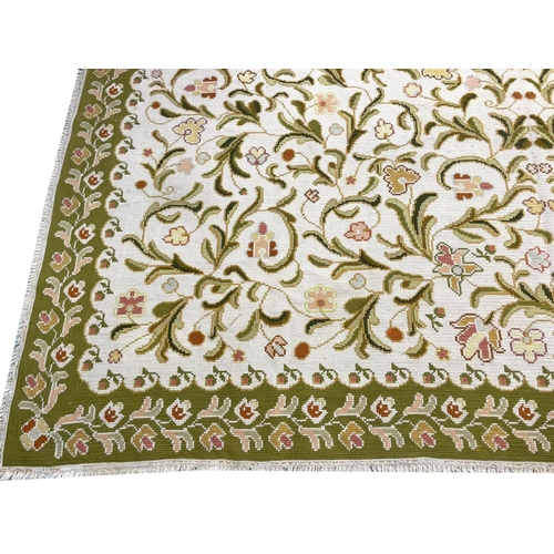 92 - PORTUGUESE NEEDLEPOINT CARPET, 335cm x 303cm.