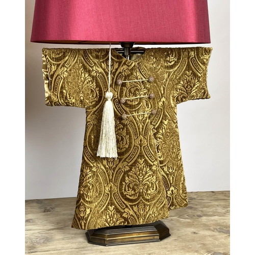 153 - 'KIMONO' TABLE LAMPS, a pair, with shades, 81cm H. (2)