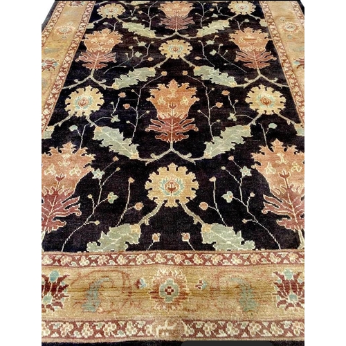 90 - NORTH WEST PERSIAN RUG, 232cm x 160cm, arts and crafts design.