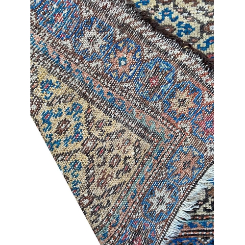 96 - ANTIQUE PERSIAN MALAYER RUNNER, 310cm x 89cm.