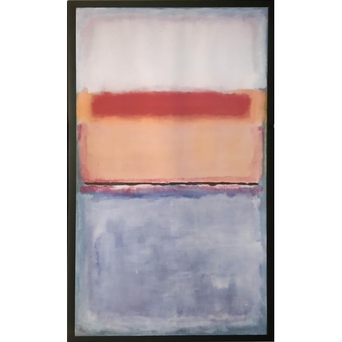 74 - AFTER MARK ROTHKO, 'Abstract - 1952', offset lithograph, 115cm x 59cm, framed.