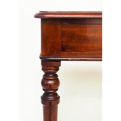 146 - CHAMBER WRITING TABLE, 69cm W x 45cm D x 74cm H, early 19th century mahogany, in the manner of Gillo... 