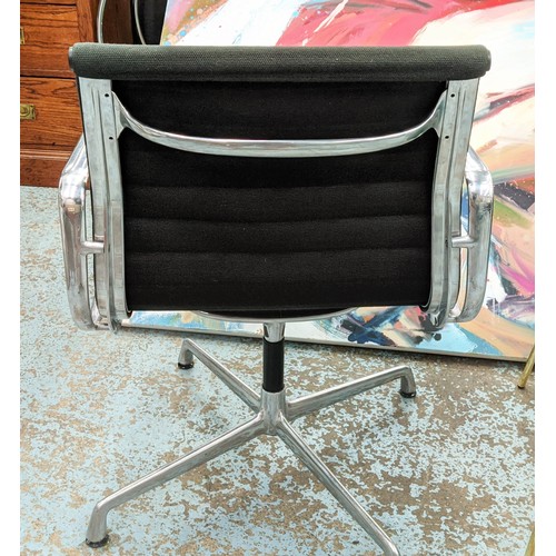 311 - AFTER CHARLES AND RAY EAMES ALUMINIUM GROUP STYLE CHAIR BY ICF, 85cm H.