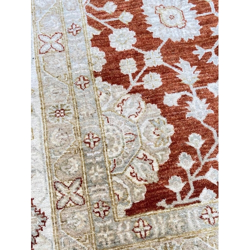 110 - SULTANABAD SHAH-ABBAS DESIGN CARPET, 371cm x 368cm.