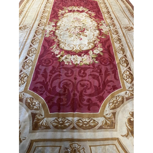 136 - 19TH CENTURY FRENCH AUBUSSON CARPET, 530cm x 312cm approx.