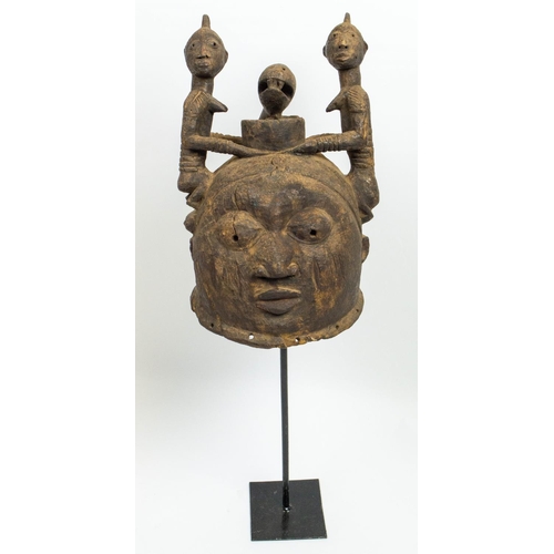 23 - GELEDE MASK, Yoruba people, Nigeria, 42cm H.