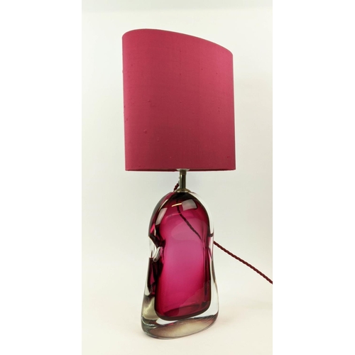 300 - PORTA ROMANA PERFUME BOTTLE LAMP WITH SHADE, 58cm H.