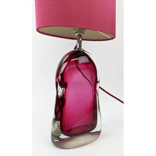 300 - PORTA ROMANA PERFUME BOTTLE LAMP WITH SHADE, 58cm H.