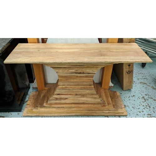 308 - OKA SANGKAT CONSOLE TABLE, 130cm x 40.5cm x 76cm.