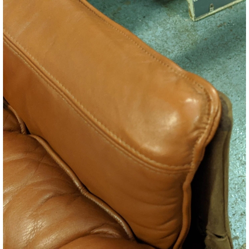 328 - VATNE MOBLER FALCON CHAIR, 83cm H, by Sigurid Russell, tanned leather finish.