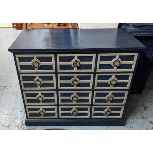 329 - JOHN RICHARD FINE FURNITURE CHEST OF DRAWERS, 117cm x 56cm x 98cm.