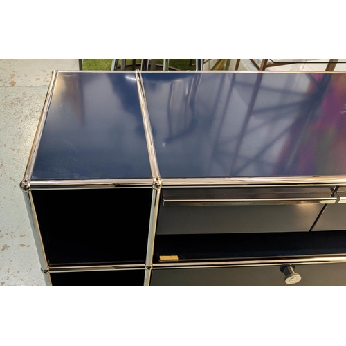 368 - USM MEDIA CONSOLE, 127cm x 66cm x 51cm.