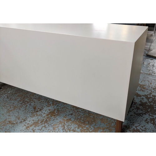 507 - PINCH SIDEBOARD, 180cm L x 76cm H x 53cm D with panelled doors.