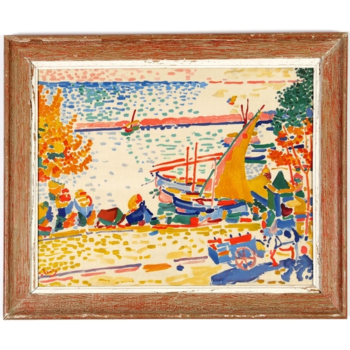 98 - ANDRE DERAIN, Port de Collioure, lithograph signed in the plate, 1972 edition: 1000, printed by Mour... 