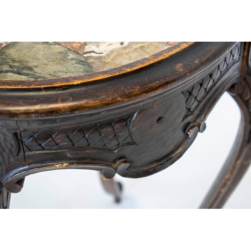 287 - SPECIMEN MARBLE TABLE, 77cm H x 50cm D, 19th century French with circular top.