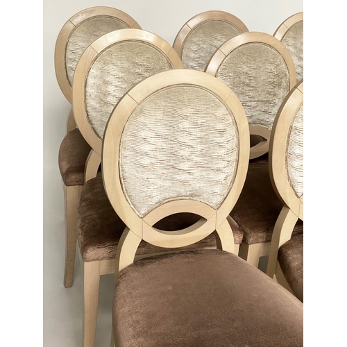 339 - COLLINET SIEGES OLYMPE CHAIRS, a set of twelve, by Pascal Waroquier, 49cm W. (12)