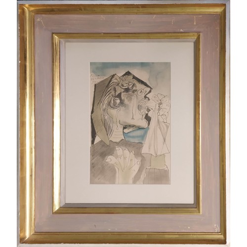 79 - PABLO PICASSO, 'Weeping Woman' lithograph, 38cm x 25cm (image), 48cm x 33cm (sheet), signed in plate... 