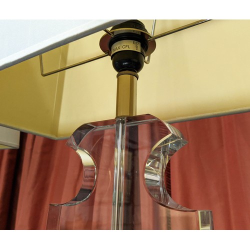 516 - ANDREW MARTIN FARADAY TABLE LAMPS, a pair, with shades, 73cm H. (2)