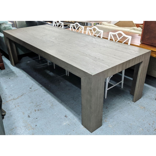 369 - DINING TABLE, contemporary design, 77cm H x 274cm x 107cm.