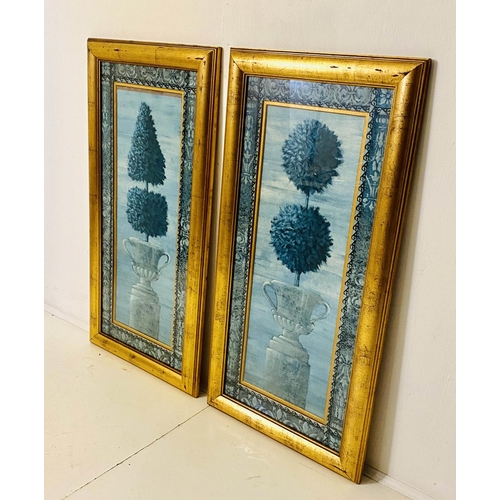 430 - BOX BUSH BOTANICAL PRINTS, a pair, 103cm x 54cm, framed and glazed. (2)