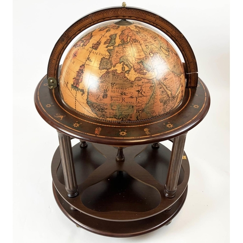 233 - 'GLOBE' COCKTAIL CABINET in Georgian manner, approx 65cm D x 97cm D.