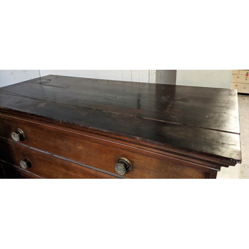 235 - TALL CHEST, 131cm x 159cm H x 56cm, George III mahogany of seven drawers.