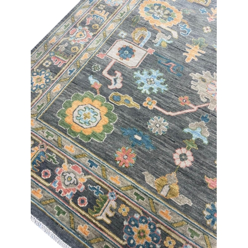 205 - CONTEMPORARY SULTANABAD DESIGN CARPET, 302cm x 244cm.