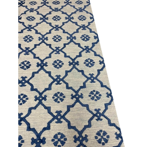 211 - CONTEMPORARY SILK AND WOOL CARPET, 300cm x 202cm, Iznik tile design.