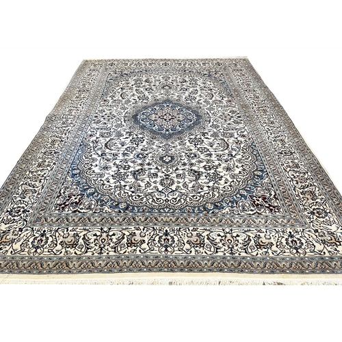 223 - PERSIAN NAIN CARPET, 400cm x 292cm.