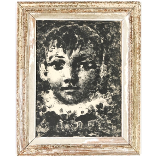 67 - PABLO PICASSO, Claude, original lithograph, edition 2000, 1950 vintage French frame, 31cm x 23cm, th... 