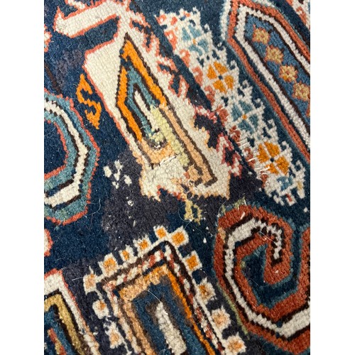 56 - ANTIQUE CAUCASIAN SHIRVAN RUG, 170cm x 140cm.