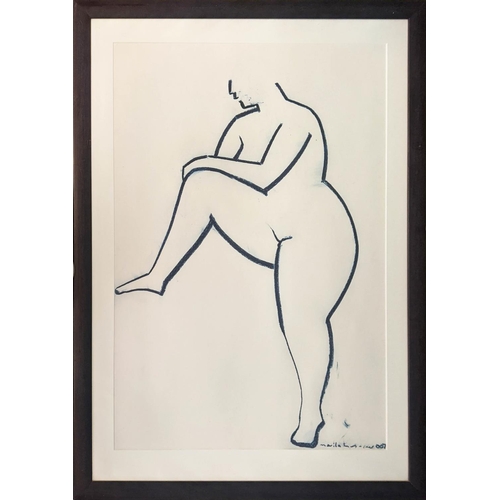 59 - MARTIN PIPER, 'Nude Study', pastel, 83cm x 58cm, signed and framed.