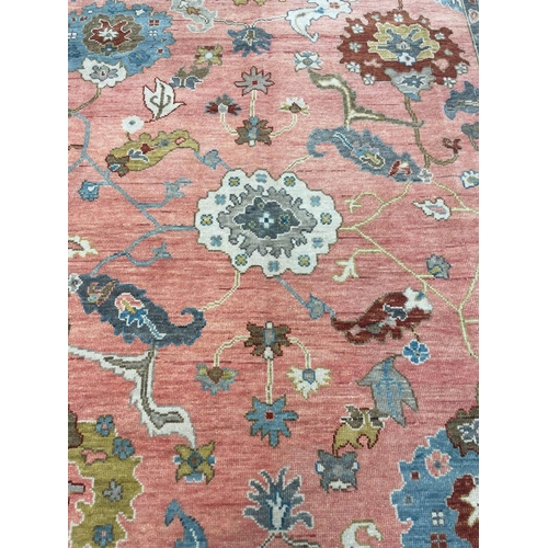 55 - CONTEMPORARY SULTANABAD DESIGN CARPET, 310cm x 249cm.