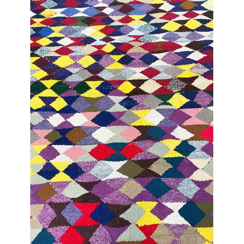 58 - VINTAGE NORTH WEST PERSIAN KILIM, 250cm x 155cm.