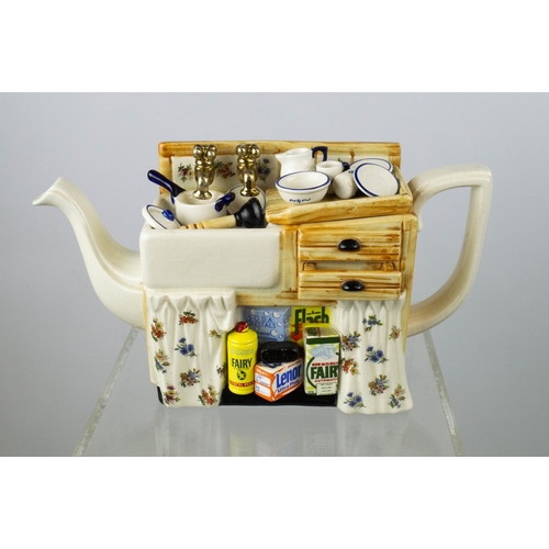 17 - TEAPOT, by Paul Carden 'The Universal sink Co', limited edition 3136/5000, 17cm x 32cm.