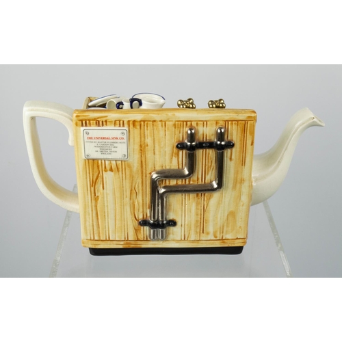 17 - TEAPOT, by Paul Carden 'The Universal sink Co', limited edition 3136/5000, 17cm x 32cm.
