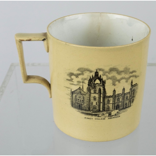 19 - STAFFORDSHIRE ADMIRAL LORD NELSON JUG, along with a transfer printed souvenir mug, depicting 'Brig O... 