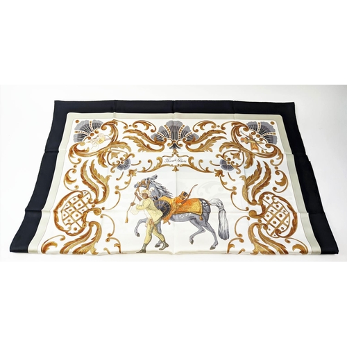 33 - VINTAGE HERMÈS 'CHEVAL TURC' SILK SCARF, 90cm x 90cm.