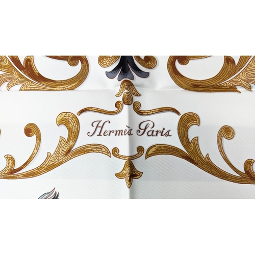 33 - VINTAGE HERMÈS 'CHEVAL TURC' SILK SCARF, 90cm x 90cm.