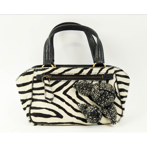 PRADA BAG zebra print cowhide leather interior and handles