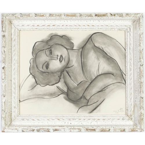 42 - HENRI MATISSE, Reclining Woman, D1, signed in the plate, collotype, edition 950, 1943, suite, themes... 
