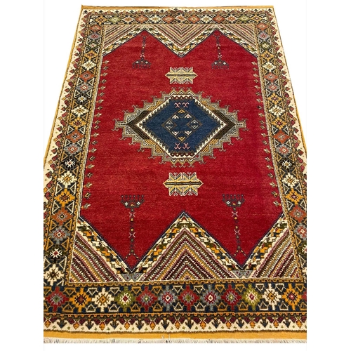 83 - VINTAGE MOROCCAN RUG, 232cm x 160cm.