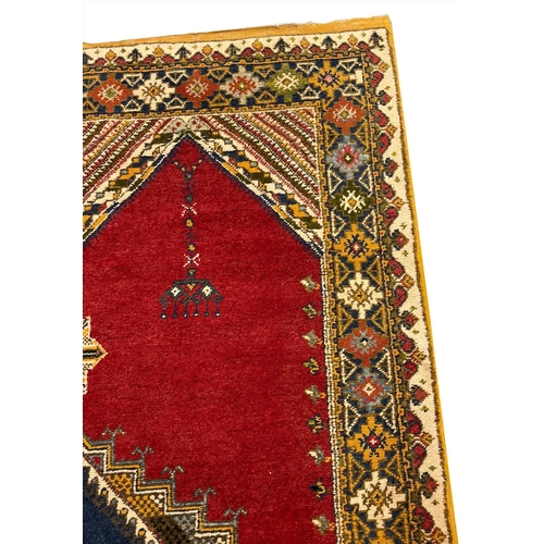 83 - VINTAGE MOROCCAN RUG, 232cm x 160cm.