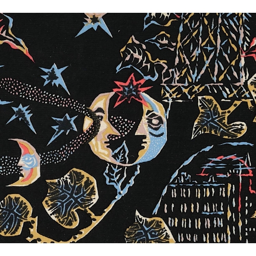 100 - JEAN LURCAT TAPESTRY, Paris by night, 93cm x 162cm, justification label verso signed Lurcat. (Subjec... 