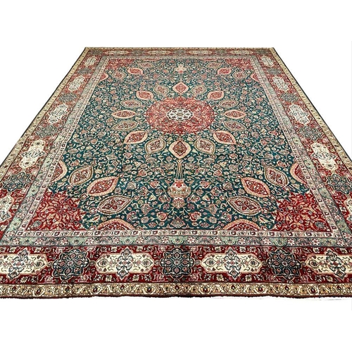 111 - FINE PERSIAN SAFAVID DESIGN CARPET, 395cm x 295cm.