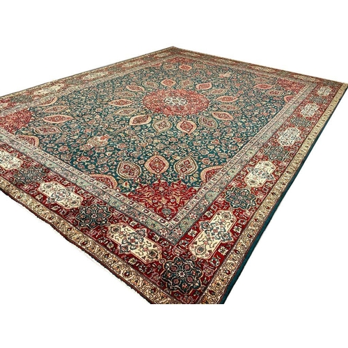 111 - FINE PERSIAN SAFAVID DESIGN CARPET, 395cm x 295cm.